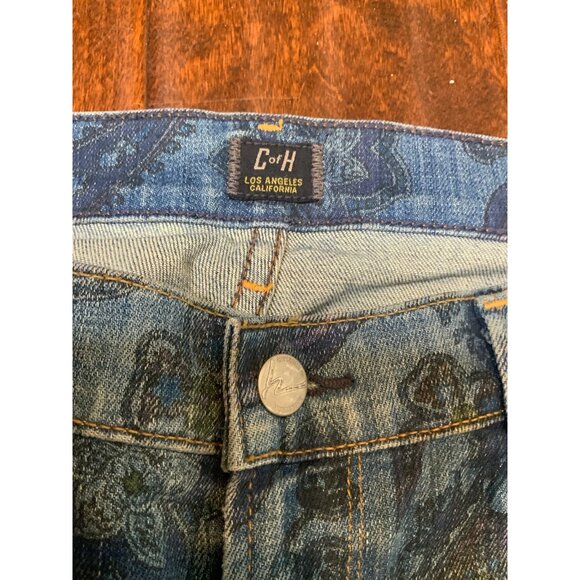 Citizens of Humanity Blue Avedon Skinny Leg Paisley Print Jeans, Size 31, NWT! - Picture 4 of 10